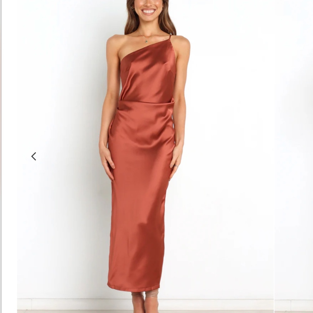 Petal + Pup one-shoulder silk dress
